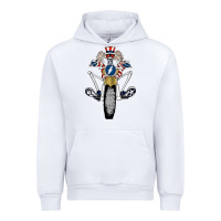 White grateful motor ber Urban Hoodie - ArtMosaic
