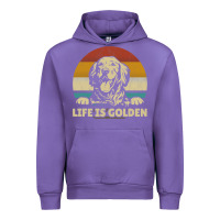Tulip Golden Retriever Dog Life is golden retro vintage Urban Hoodie - ArtMosaic