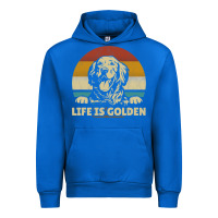 Cobalt Golden Retriever Dog Life is golden retro vintage Urban Hoodie - ArtMosaic
