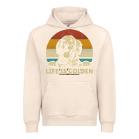 Sandshell Golden Retriever Dog Life is golden retro vintage Urban Hoodie - ArtMosaic