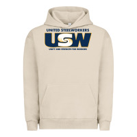 Pigment French Oak United Steelworkers - Unity and Strength for Worke Urban Hoodie - ArtMosaic