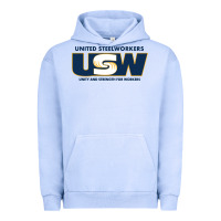 Pigment Grape Ice United Steelworkers - Unity and Strength for Worke Urban Hoodie - ArtMosaic