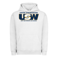 Pigment Lunar Rock United Steelworkers - Unity and Strength for Worke Urban Hoodie - ArtMosaic