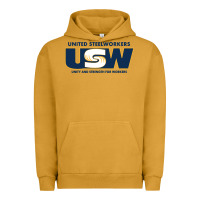 Pigment Peanut Butter United Steelworkers - Unity and Strength for Worke Urban Hoodie - ArtMosaic