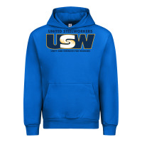 Cobalt United Steelworkers - Unity and Strength for Worke Urban Hoodie - ArtMosaic