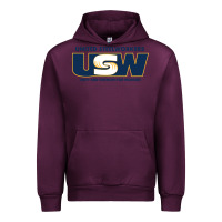 Mauve Wine United Steelworkers - Unity and Strength for Worke Urban Hoodie - ArtMosaic