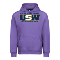 Tulip United Steelworkers - Unity and Strength for Worke Urban Hoodie - ArtMosaic