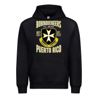 Black Borinqueneers Puerto Rico Flag Honor Et Fidelitas Urban Hoodie - ArtMosaic