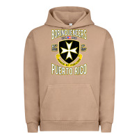 Pigment Burro Borinqueneers Puerto Rico Flag Honor Et Fidelitas Urban Hoodie - ArtMosaic
