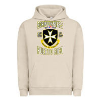 Pigment French Oak Borinqueneers Puerto Rico Flag Honor Et Fidelitas Urban Hoodie - ArtMosaic