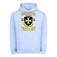 Pigment Grape Ice Borinqueneers Puerto Rico Flag Honor Et Fidelitas Urban Hoodie - ArtMosaic