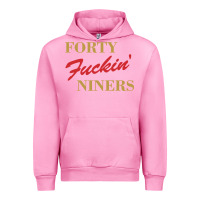 Fuchsia Pink forty fvckin' niners Urban Hoodie - ArtMosaic