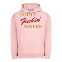 Pigment Salmon forty fvckin' niners Urban Hoodie - ArtMosaic