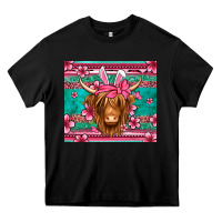 Black easter longhaired cow Heavy Core Tee - Jasminsmagicworld