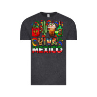 Vintage Black Viva Mexico Coffee Cups With Cactus And Tequila Vintage Tee - FaDigitalArtStudio