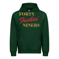 Forest Green forty fvckin' niners Urban Hoodie - ArtMosaic