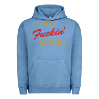 Pigment Pebble Blue forty fvckin' niners Urban Hoodie - ArtMosaic