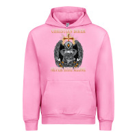Fuchsia Pink jesus christian biker never ride alone Urban Hoodie - ArtMosaic