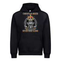 Black jesus christian biker never ride alone Urban Hoodie - ArtMosaic