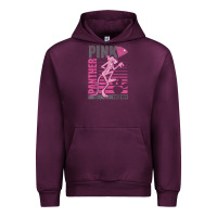 Mauve Wine Pink Panther Urban Hoodie - ArtMosaic