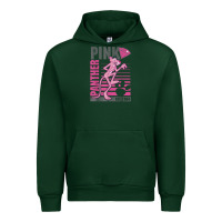 Forest Green Pink Panther Urban Hoodie - ArtMosaic