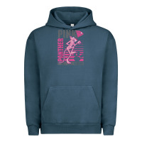 Pigment Midnight Navy Pink Panther Urban Hoodie - ArtMosaic
