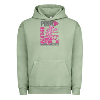 Pigment Oil Green Pink Panther Urban Hoodie - ArtMosaic