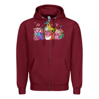 Burgundy western cancer  coffee cups with ribbons Zipper Hoodie - AdoDesignShop