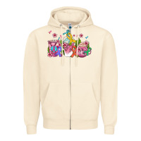 Sandshell western cancer  coffee cups with ribbons Zipper Hoodie - AdoDesignShop