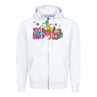 White western cancer  coffee cups with ribbons Zipper Hoodie - AdoDesignShop