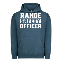 Pigment Midnight Navy range safety officer worker team job t shirt Urban Hoodie - ArtMosaic