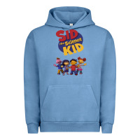 Pigment Pebble Blue Sid The Science Kid boyfriend Urban Hoodie - ArtMosaic
