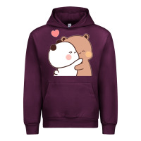 Mauve Wine Bubu Dudu Urban Hoodie - ArtMosaic