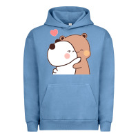 Pigment Pebble Blue Bubu Dudu Urban Hoodie - ArtMosaic