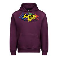Mauve Wine Vintage-Awana clubs Urban Hoodie - ArtMosaic