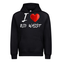 Black i love heart bid whist card game t shirt Urban Hoodie - ArtMosaic