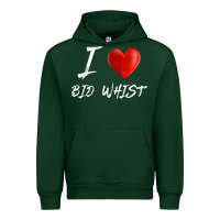 Forest Green i love heart bid whist card game t shirt Urban Hoodie - ArtMosaic