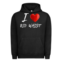 Pigment Black i love heart bid whist card game t shirt Urban Hoodie - ArtMosaic