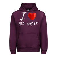 Mauve Wine i love heart bid whist card game t shirt Urban Hoodie - ArtMosaic