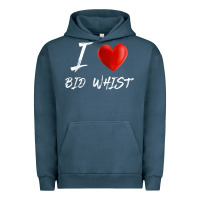Pigment Midnight Navy i love heart bid whist card game t shirt Urban Hoodie - ArtMosaic