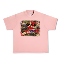 Salmon 4th of july american flagcowhide  leopard backgrou Urban Heavy Tee - FaDigitalArtStudio
