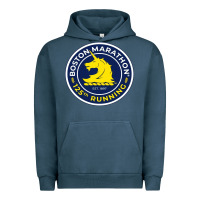 Pigment Midnight Navy boston marathon Urban Hoodie - ArtMosaic