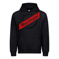 Black jamaica red stripe lager beer Urban Hoodie - ArtMosaic