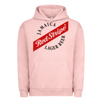 Pigment Salmon jamaica red stripe lager beer Urban Hoodie - ArtMosaic