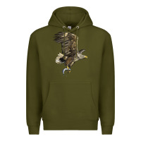 Army Green American White Sea Eagle Premium Hoodie - LillyAllenDesigns