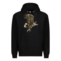 Black American White Sea Eagle Premium Hoodie - LillyAllenDesigns