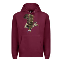 Burgundy American White Sea Eagle Premium Hoodie - LillyAllenDesigns