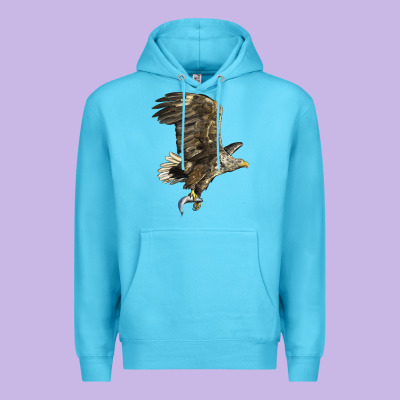American White Sea Eagle Premium Hoodie Designed By Lillyallendesigns
