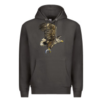 Smoke American White Sea Eagle Premium Hoodie - LillyAllenDesigns