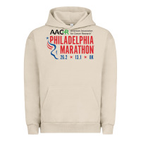 Pigment French Oak PHILADELPHIA MARATHON Urban Hoodie - ArtMosaic